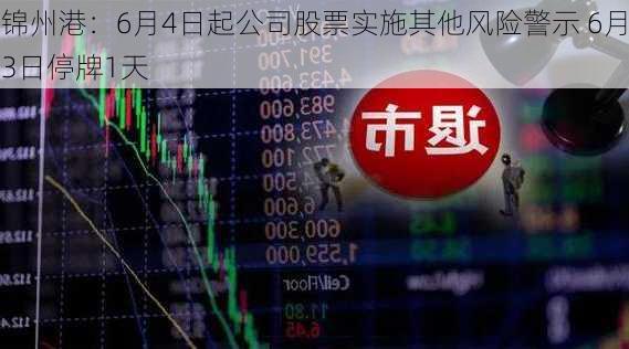 锦州港：6月4日起公司股票实施其他风险警示 6月3日停牌1天