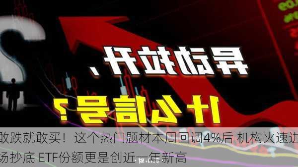 敢跌就敢买！这个热门题材本周回调4%后 机构火速进场抄底 ETF份额更是创近一年新高