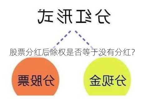 股票分红后除权是否等于没有分红？