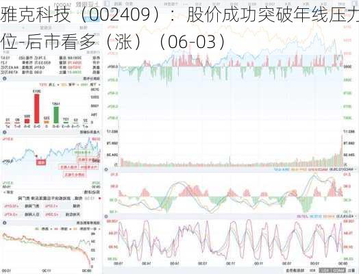 雅克科技（002409）：股价成功突破年线压力位-后市看多（涨）（06-03）