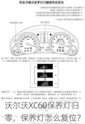 沃尔沃XC60保养灯归零，保养灯怎么复位？