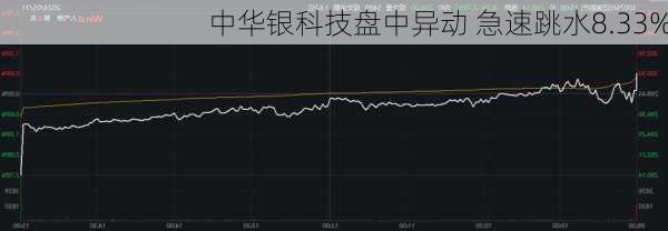 中华银科技盘中异动 急速跳水8.33%