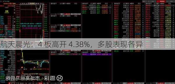 航天晨光：4 板高开 4.38%，多股表现各异