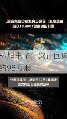 环旭电子：累计回购约98万股