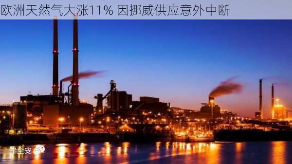 欧洲天然气大涨11% 因挪威供应意外中断