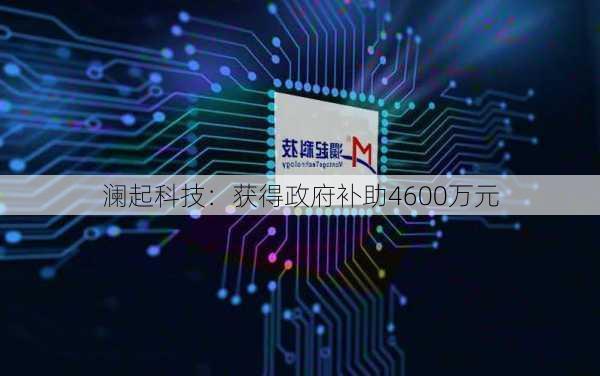 澜起科技：获得政府补助4600万元