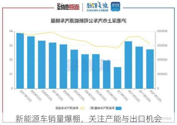 新能源车销量爆棚，关注产能与出口机会