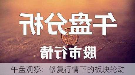 午盘观察：修复行情下的板块轮动