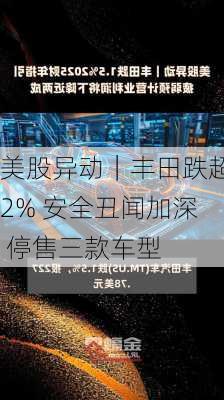 美股异动｜丰田跌超2% 安全丑闻加深 停售三款车型