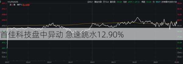 首佳科技盘中异动 急速跳水12.90%