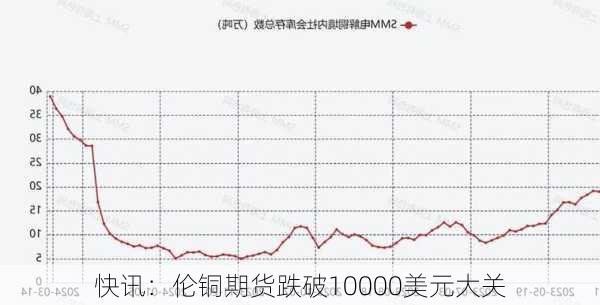 快讯：伦铜期货跌破10000美元大关