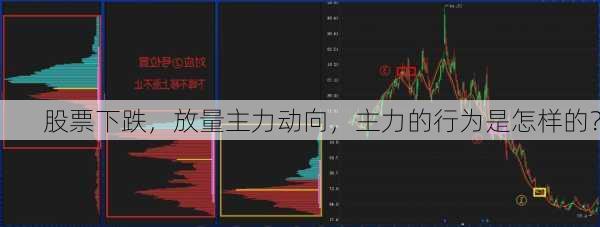 股票下跌，放量主力动向，主力的行为是怎样的？