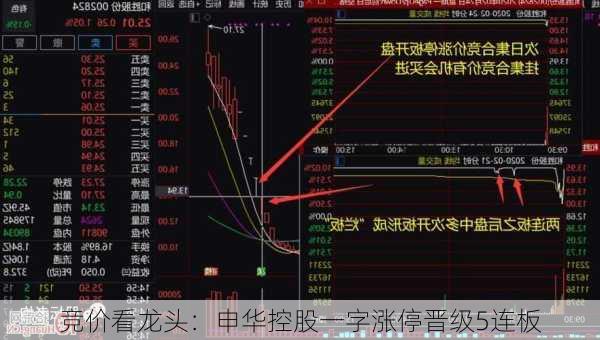 竞价看龙头：申华控股一字涨停晋级5连板