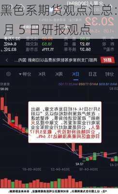 黑色系期货观点汇总：6 月 5 日研报观点