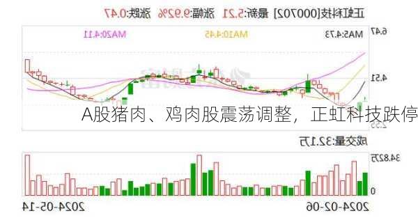 A股猪肉、鸡肉股震荡调整，正虹科技跌停