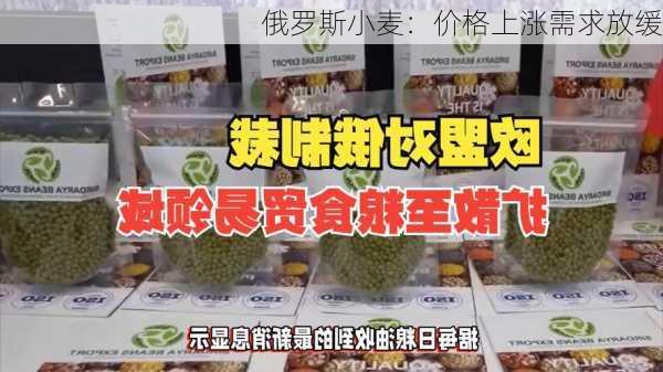 俄罗斯小麦：价格上涨需求放缓