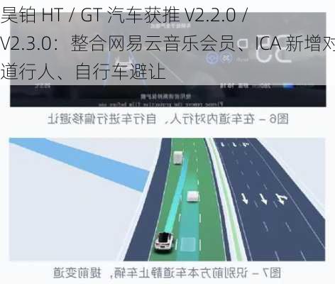 昊铂 HT / GT 汽车获推 V2.2.0 / V2.3.0：整合网易云音乐会员、ICA 新增对车道行人、自行车避让