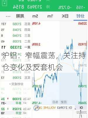 沪铝：窄幅震荡，关注持仓变化及反套机会