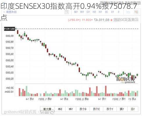 印度SENSEX30指数高开0.94%报75078.7点