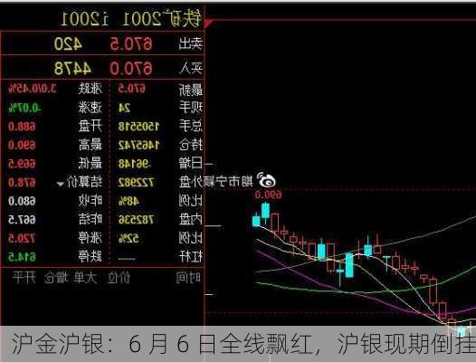 沪金沪银：6 月 6 日全线飘红，沪银现期倒挂