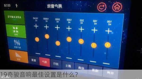 19奇骏音响最佳设置是什么？