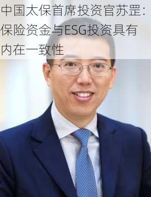 中国太保首席投资官苏罡：保险资金与ESG投资具有内在一致性