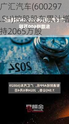 广汇汽车(600297.SH)控股股东累计增持2065万股