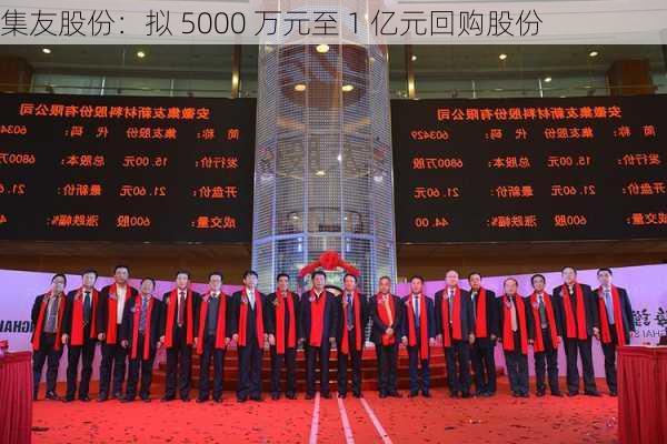 集友股份：拟 5000 万元至 1 亿元回购股份