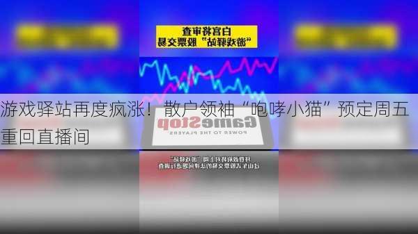 游戏驿站再度疯涨！散户领袖“咆哮小猫”预定周五重回直播间