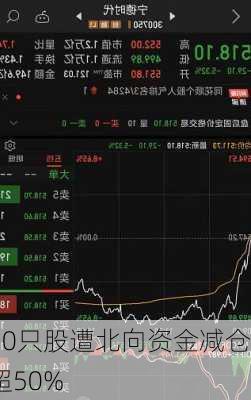 30只股遭北向资金减仓超50%