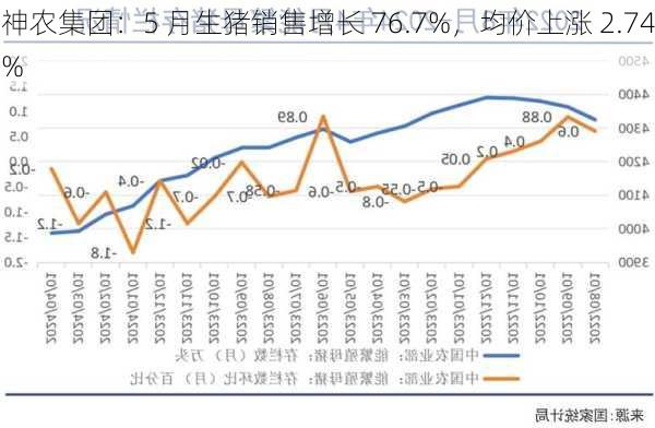 神农集团：5 月生猪销售增长 76.7%，均价上涨 2.74%