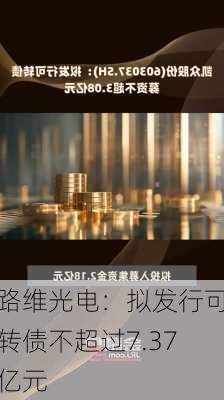 路维光电：拟发行可转债不超过7.37亿元