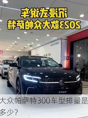 大众帕萨特300车型排量是多少？