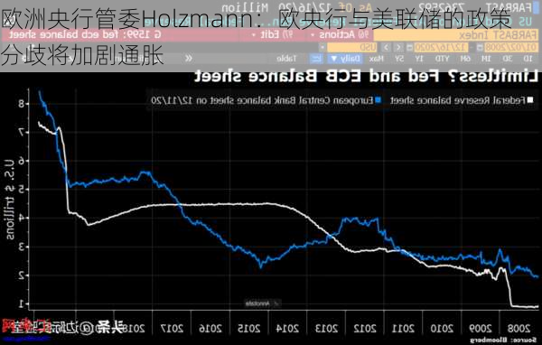 欧洲央行管委Holzmann：欧央行与美联储的政策分歧将加剧通胀