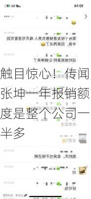 触目惊心！传闻张坤一年报销额度是整个公司一半多