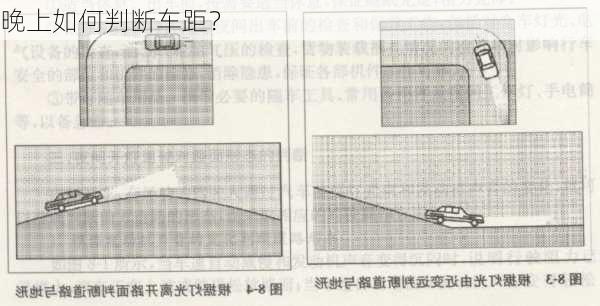 晚上如何判断车距？