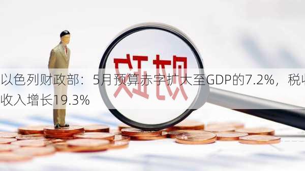 以色列财政部：5月预算赤字扩大至GDP的7.2%，税收收入增长19.3%