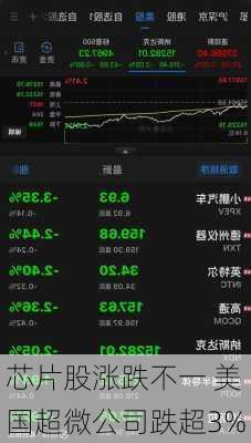 芯片股涨跌不一 美国超微公司跌超3%