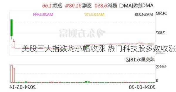 美股三大指数均小幅收涨 热门科技股多数收涨