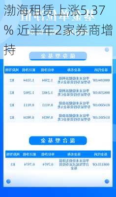 渤海租赁上涨5.37% 近半年2家券商增持