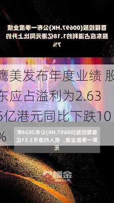 鹰美发布年度业绩 股东应占溢利为2.635亿港元同比下跌10%