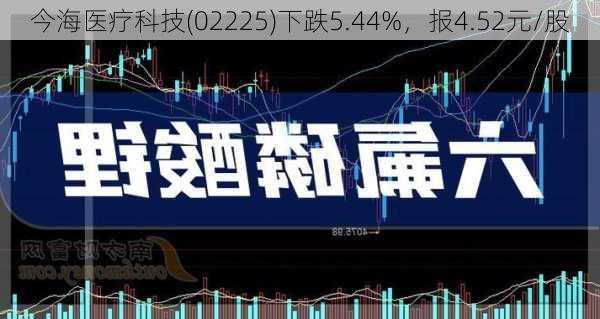 今海医疗科技(02225)下跌5.44%，报4.52元/股