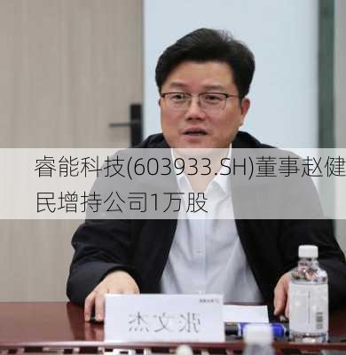 睿能科技(603933.SH)董事赵健民增持公司1万股