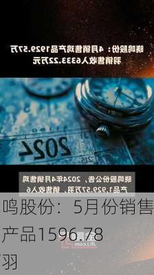 晓鸣股份：5月份销售鸡产品1596.78万羽