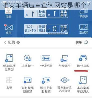 雅安车辆违章查询网站是哪个？