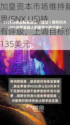 加皇资本市场维持新聚思(SNX.US)持有评级，上调目标价至135美元