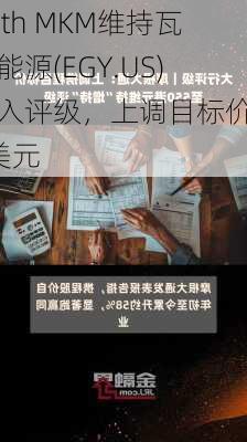 Roth MKM维持瓦可能源(EGY.US)买入评级，上调目标价至8美元