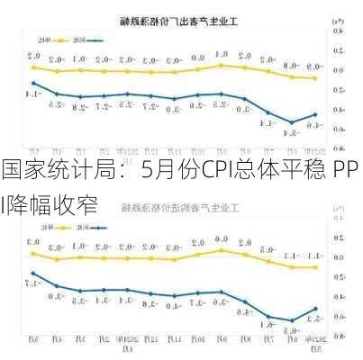 国家统计局：5月份CPI总体平稳 PPI降幅收窄