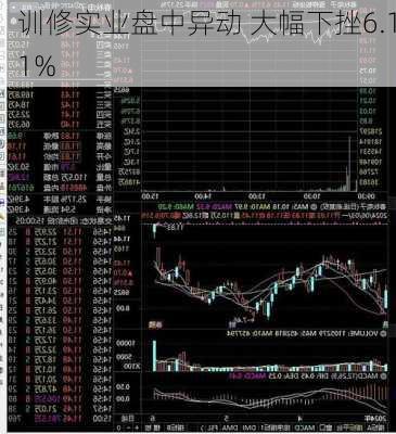 训修实业盘中异动 大幅下挫6.11%