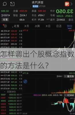 怎样调出个股概念指数的方法是什么？